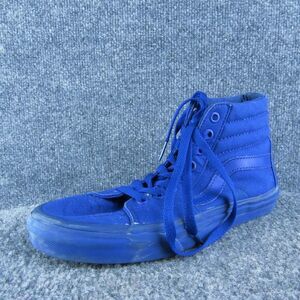 VANS Mid Skateboard Women‎ Sneaker Shoes Size 7.5 Medium Blue Fabric Lace Up